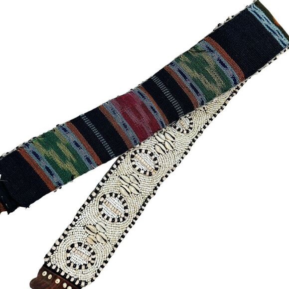 Cocobelle x Anthropologie Timor Komodo Beaded Belt - 29.5” x 2.25” - One Size - Picture 8 of 9